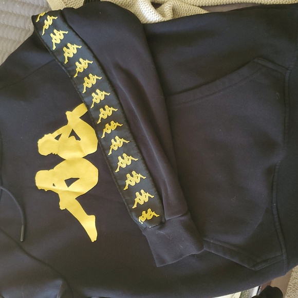 Kappa Hoodie Sweatshirt in black Size Small - Picture 8 of 8